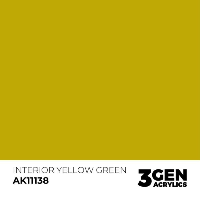 Ak Interactive 11138 - Interior Yellow Green 17ml [2]