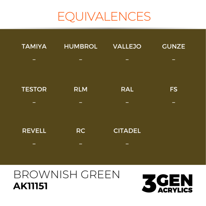 Ak Interactive 11151 - Brownish Green 17ml [3]