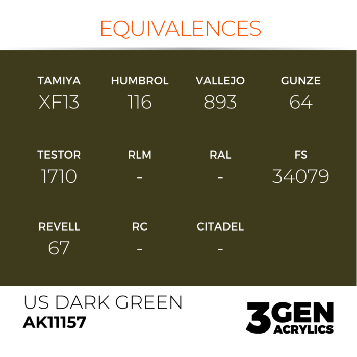 Ak Interactive 11157 - US Dark Green 17ml [3]