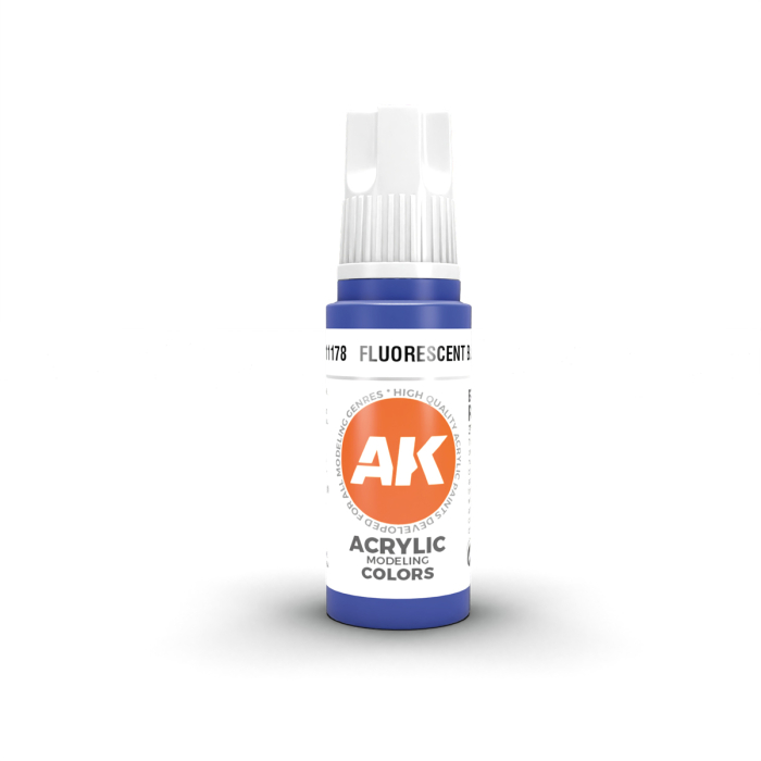Ak Interactive 11178 - Fluorescent Blue 17ml [1]