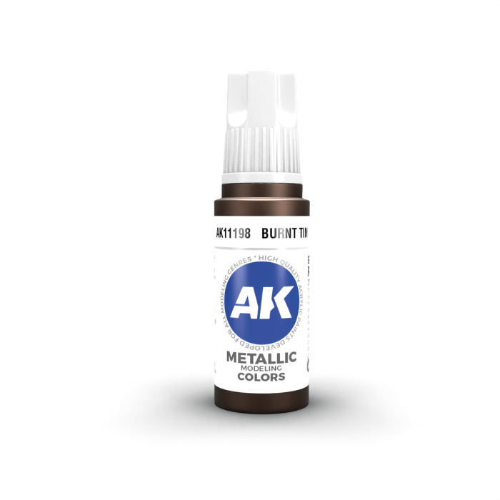 Ak Interactive 11198 - Burnt Tin 17ml [1]