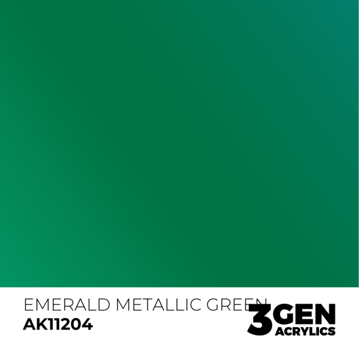 Ak Interactive 11204 - Emerald Metallic Green 17ml [2]