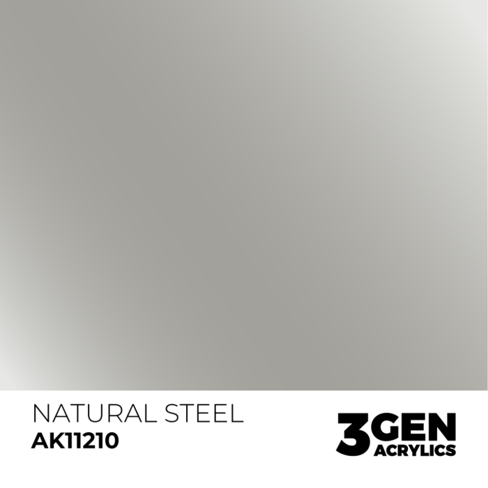 Ak Interactive 11210 - Natural Steel 17ml [2]
