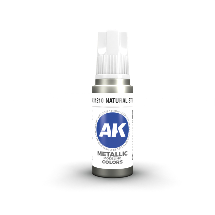 Ak Interactive 11210 - Natural Steel 17ml [1]