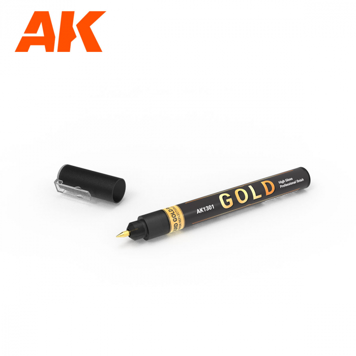 AK Interactive 1301 - Metallic Liquid Marker - Gold [1]