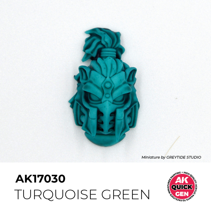 AK Interactive 17030 - Turquoise Green 18 ml - Quick Gen [2]