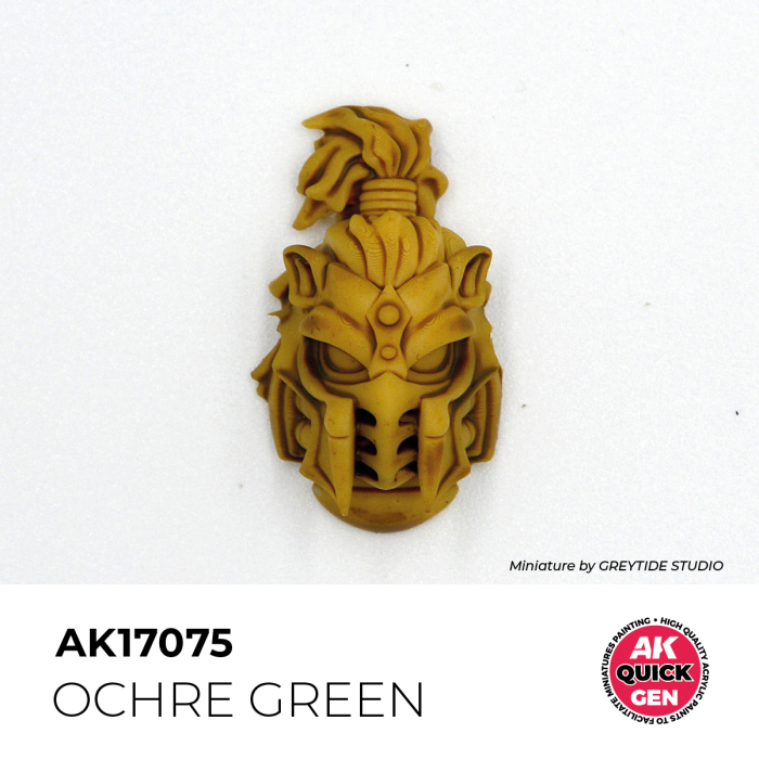 AK Interactive 17075 - Ochre Green 18 ml - Quick Gen [2]