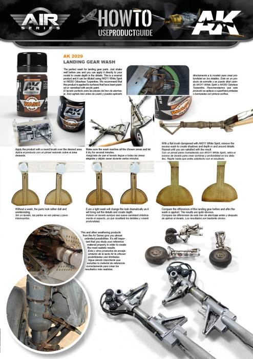 AK Interactive 2029 - Aircraft Wash For Landing Gear [2]