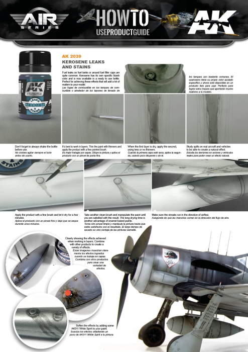 AK Interactive 2039 - Air Kerosene Leaks & Stains [2]