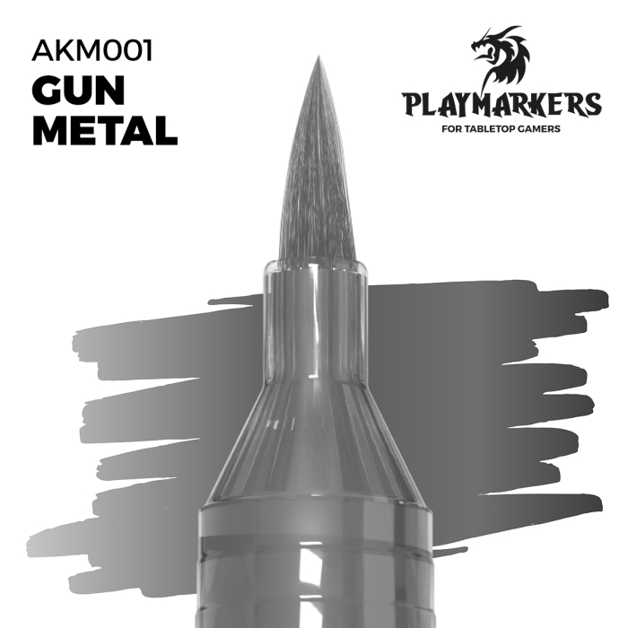 AK Interactive M001 - Playmarker - Gun Metal [3]