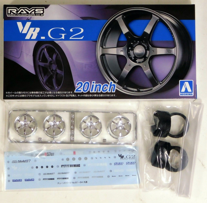 AOSHIMA 05517 - 1:24 ACCESSORIES - Volk Racing VR G2 20inch [2]