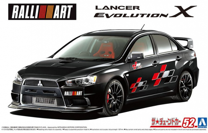 Aoshima 05987 - 1:24 Mitsubishi Ralliart Cz4A Lancer EVOLUTION X 2007 [1]
