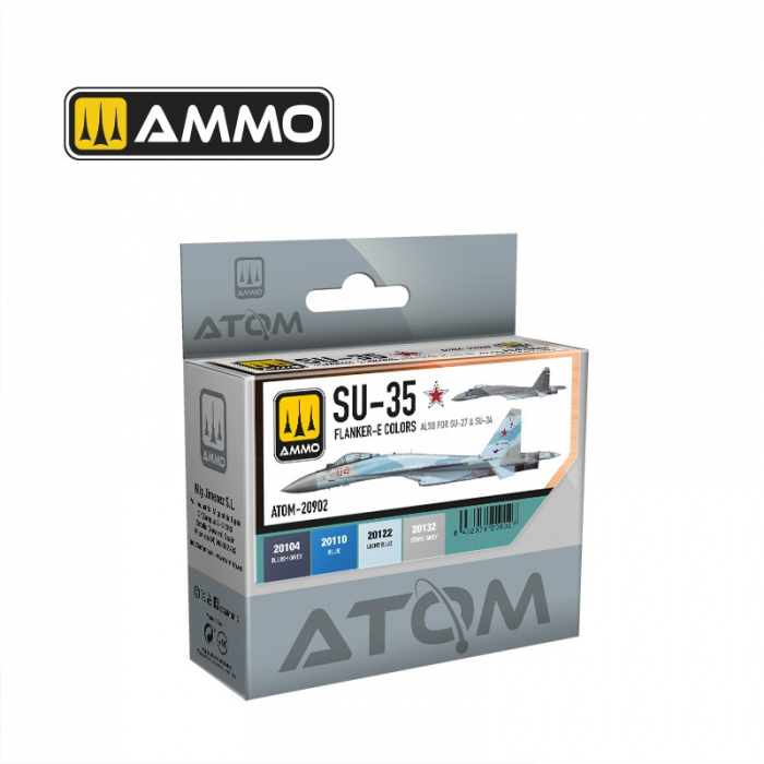 ATOM 20902 - SU-35 FLANKER-E Colors Set (also for SU-27 and SU-34) [1]