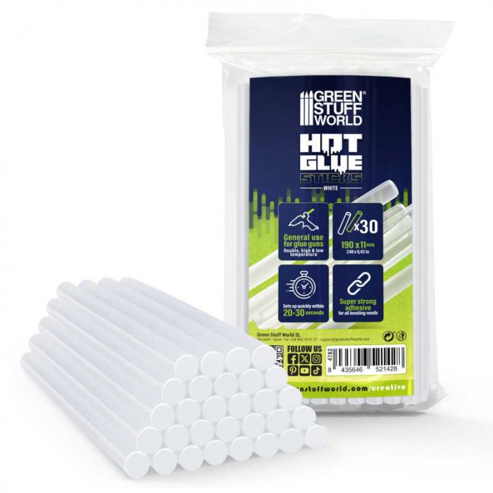 GSW - Hot Glue Sticks 11mm - Transparent [1]