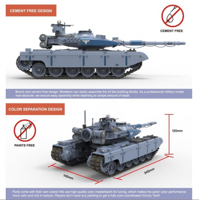 Border Model BC-002 - 1:35 Grizzly Battle Tank [2]