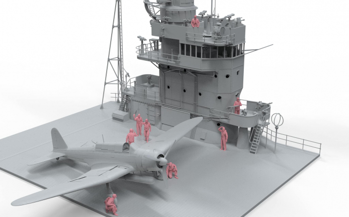 Border Model BR-006 - 1:35 Akagi bridge figures (Sailors, pilots, naval) [2]
