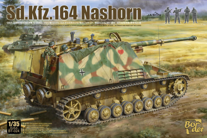 Border Model BT-024 - 1:35 Sd.Kfz. 164 Nashorn (with 4 figures) [1]