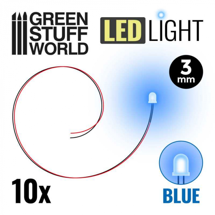 GSW - BLUE LED Lights - 3mm [1]