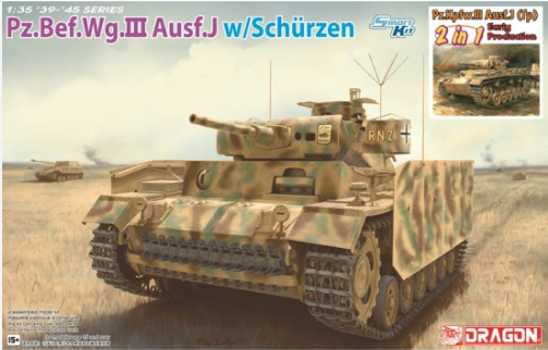 Dragon 6628 - 1:35 German medium tank Pz.Bef.Wg.III Ausf.J / Pz.III Ausf.J (Tp) Early Production (2 in 1) - Smart [1]