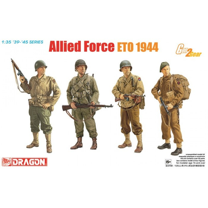 Dragon 6653 - 1:35 Allied Force (ETO 1944) (Gen 2 Gear) c/w 4 Figures [1]