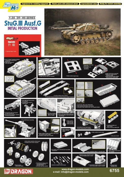 Dragon 6755 - 1:35 German assault gun StuG.III Ausf.G Initial Production - Smart Kit [2]