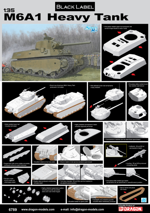 Dragon 6789 - 1:35 M6A1 Heavy Tank [2]