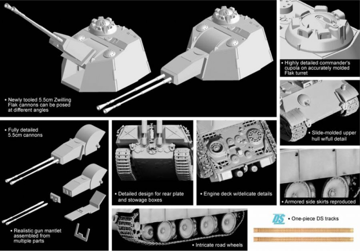 Dragon 7488 - 1:72 5.5cm Zwilling Flakpanzer [2]