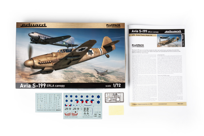 Eduard 70152 - 1:72 Avia S-199 ERLA canopy Profipack [3]