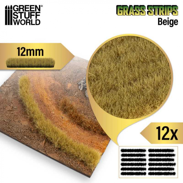GSW - Grass STRIPES 12mm - BEIGE [2]