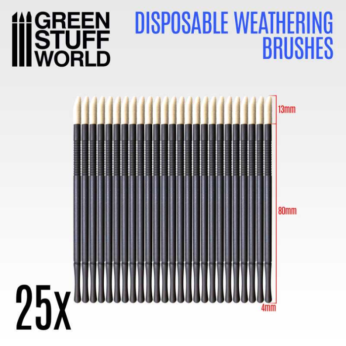 GSW - 25X Disposable Weathering Brushes [2]