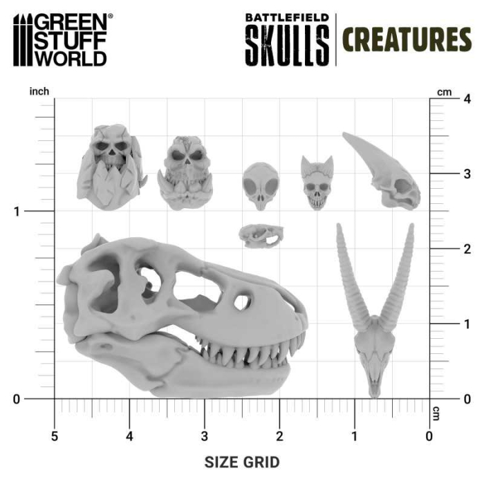 GSW - 300x Battlefield Creature Skulls 1:48-1:35 [3]
