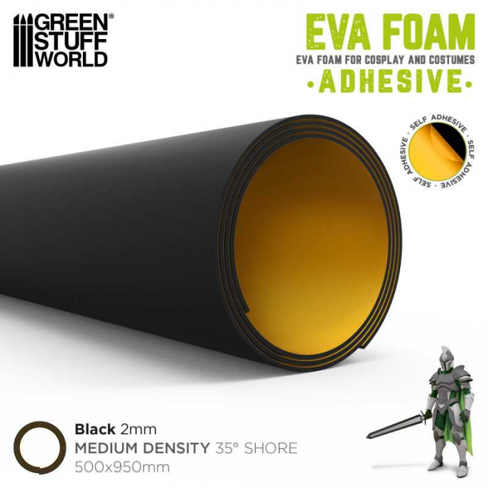 GSW - Adhesive EVA Foam 2mm Black [4]