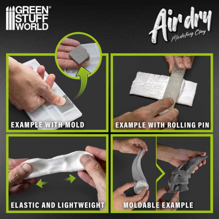 GSW - Air Dry Foam Clay 250Gr. - Black [3]