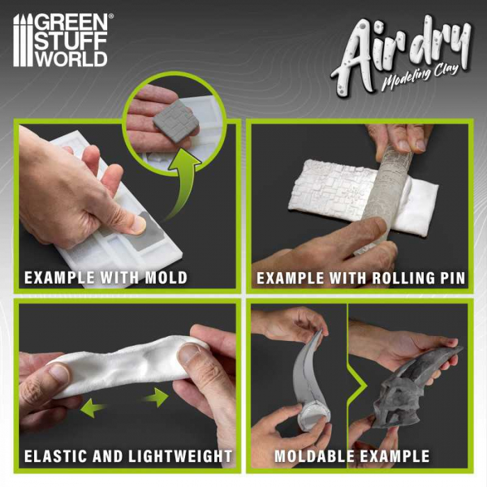 GSW - Air Dry Foam Clay 250gr. - Grey [3]