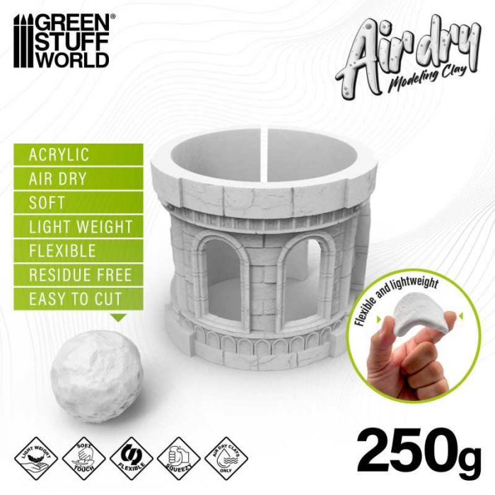 GSW - Air Dry Foam Clay 250gr. - White [4]