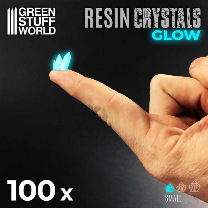 GSW - AQUA TURQUOISE GLOW Resin Crystals - Small [2]