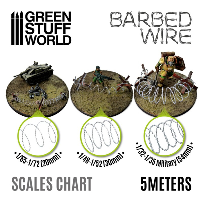 GSW - Simulated Barbed Wire - 1/32-1/35 Military (54mm) [2]