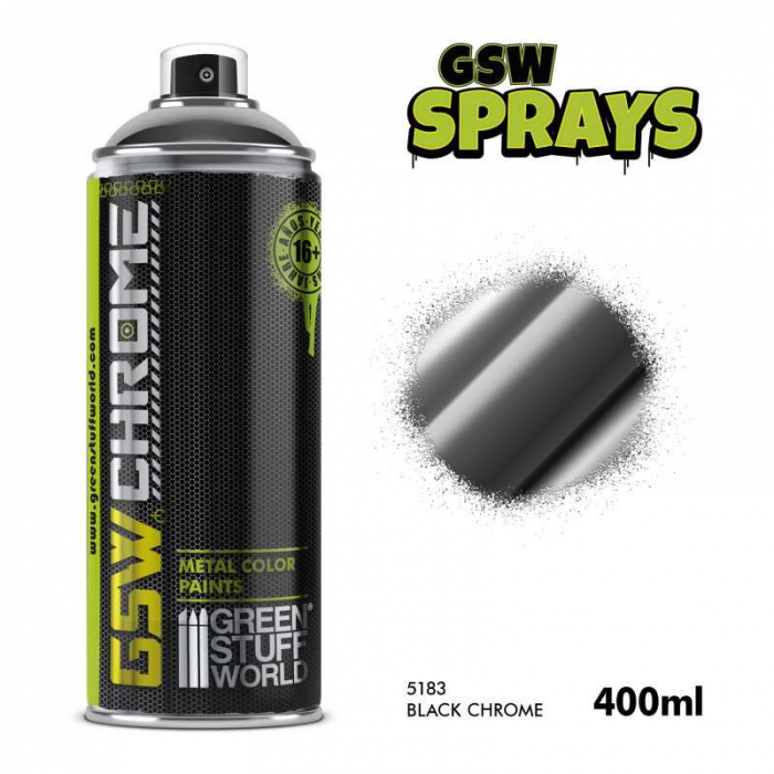 GSW - Black Chrome Spray Paint 400ml [2]