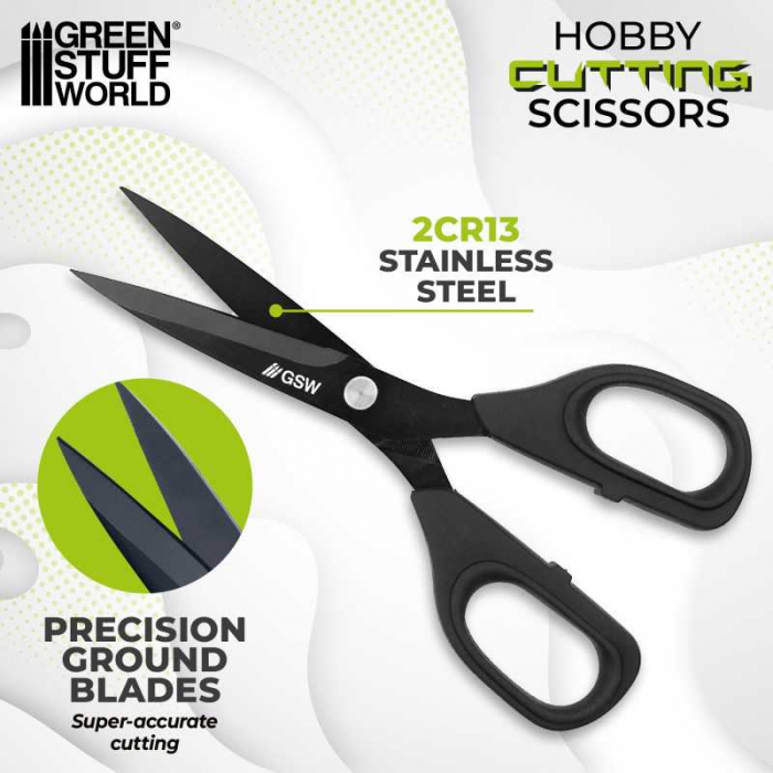 GSW - Black hobby cutting scissors [4]