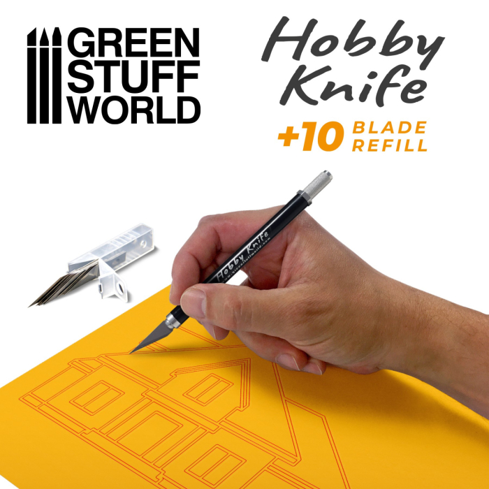 GSW - Black Hobby Knife with Spare Blades [3]