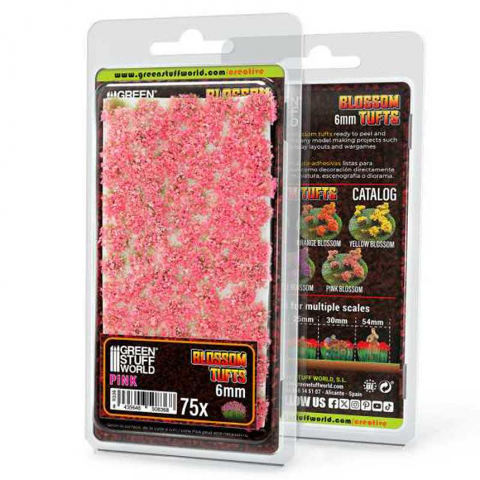 GSW - Blossom Tufts - 6mm - Pink Flowers [1]