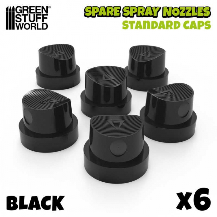 GSW - Caps Spray Paint - Standard Black Fat Cap [1]