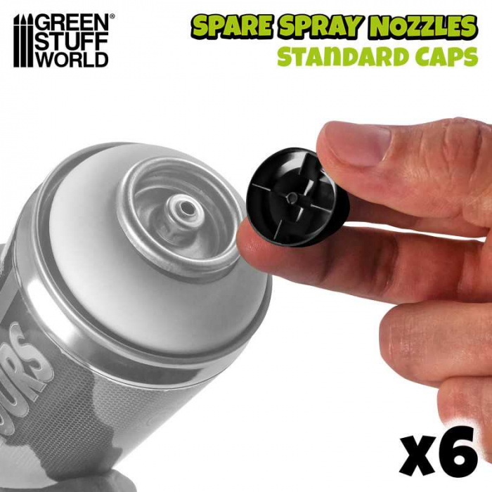 GSW - Caps Spray Paint - Standard Black Fat Cap [2]