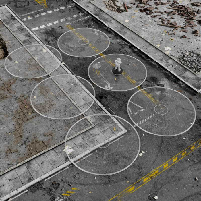 GSW - Clear Objective Marker Set Wh40k compatible [1]