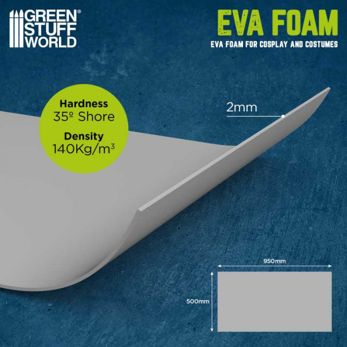 GSW - Cosplay EVA foam 2mm - Medium Density [3]
