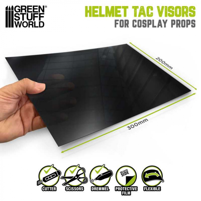 GSW - Cosplay Helmet TAC Visor - Smoked black [3]
