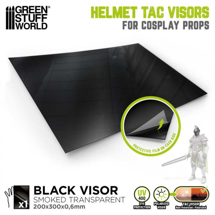 GSW - Cosplay Helmet TAC Visor - Smoked black [5]