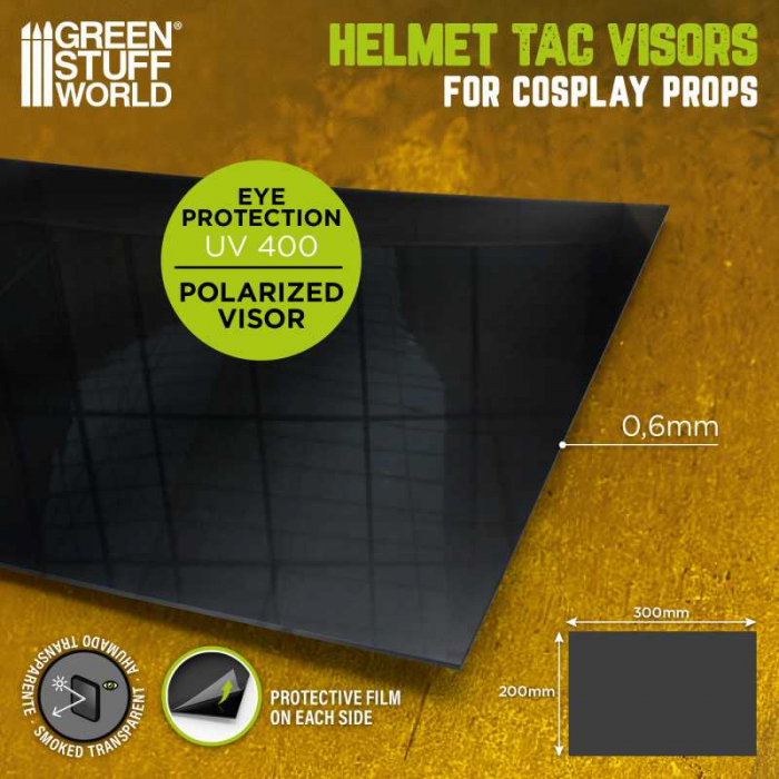 GSW - Cosplay Helmet TAC Visor - Smoked black [2]