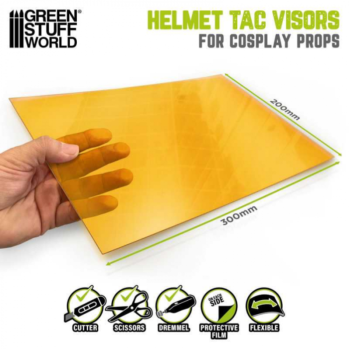 GSW - Cosplay Helmet TAC Visor - Yellow [2]