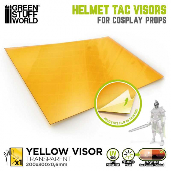 GSW - Cosplay Helmet TAC Visor - Yellow [5]